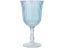 Elegantný SKLENÝ POHÁN NA VÍNO 240 ml, 8 x 16 cm - MODRÁ