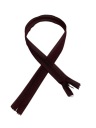 Zips, SAMOSTATNÝ Zips, KRYTÁ ČIPKA, 50cm, HNEDÁ