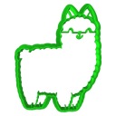Vykrajovač na sušienky Alpaca Lama 2 8 cm