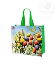 Veľká ekologická taška 45x18x40h na nákupy, polypropylén, motív OLIVY