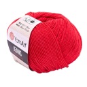 YarnArt Jeans 26 červená priadza 50g/160m