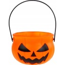 Halloween tekvicový košík, vedierko, taška, nádoba na sladkosti