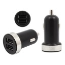 USB nabíjačka do auta 1A + 2,1A ČIERNA