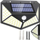 Solárne halogénové 100 LED diód s pohybovým senzorom, silné solárne nástenné svietidlo