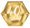 Taniere 40th Birty Gold 20 cm