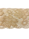 ŠTÝLOVÁ OZDOBNÁ ČIPKA 8CM, ELASTICKÁ, BÉŽOVÁ
