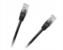 Patchcord kábel UTP 8c zástrčka-zástrčka 0,5m CCA čierna