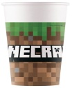 Minecraft Pixels Paper Cups 8 kusov