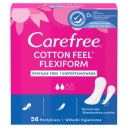 CAREFREE Cotton Feel Flexiform slipové vložky neparfumované, 56 ks.