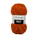 100g YarnArt Dolce oranžová polyesterová priadza 778
