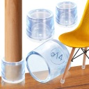 Nábytkové návleky na nohy stoličky Silikónové okrúhle ochranné kryty 14 mm x 4