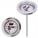 MÄSOVÝ TEPLOMER kuchynský na pečenie, presné meranie 0-120°C, oceľ