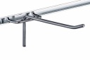 Single Slatwall háčik, strieborný drôt, 25 cm