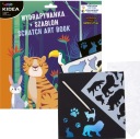 Kreatívna hra na škrabanie so šablónami Animals A