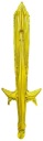 Fóliový balón Golden SWORD Sabre 33x78 cm