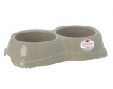 PET NOVA Miska pre psa protišmyková 2x330ml, šedá