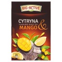 VEĽKÝ AKTÍVNY ČIERNY ČAJ s príchuťou CITRÓN MANGO 20 OBÁLOK