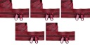 Špirálový zips 5 mm bordový zips 5 metrov + 10 zipsov