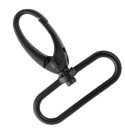 Lobster Clasp Prívesok na kľúče pre kabelku Taška Batoh Pevná čierna 38 mm