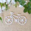 Poklop na tortu na bicykel Dekor 9cm Biele plexisklo