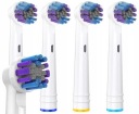 4x NÁHRADNÁ HLAVA PRE PRESNÉ ELEKTRICKÉ KEFKY ORAL-B, BIELA