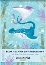 A4 Creatinio technický blok, farebný, 160g