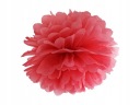 Pompón z červeného hodvábneho papiera, 25 cm