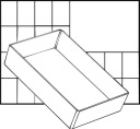 Zásobník modulov A6-1 47x109x157mm 1 ks RAACO