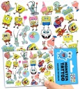 UMÝVAJÚCE DOČASNÉ TETOVANIE PRE DETSKÉ DETSKÉ SPONGEBOB ORIGINÁLNE VZORY