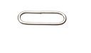 Oválny kožený rám 30 / 8 / 2,5 mm strieborný, 10 kusov