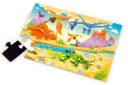 Magnetické puzzle bloky magnet DINOSAURS 21 EL