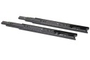 Guľové vedenie zásuviek SEVROLL, plnovýsuv 450 mm, čierna, nosnosť 30 kg