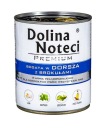 DOLINA NOTECI Premium bohaté na tresku s brokolicou Mokré krmivo pre psov 800g