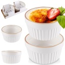 2x Žiaruvzdorný ramekin, zapekacia misa, zapekacia misa