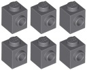 LEGO 87087 TEHLA 1x1 tmavosivá (3g) 6 ks.
