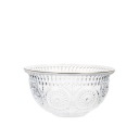 Sklenená misa BAREL vzorovaná so zlatým okrajom 13x6 cm HOMLA