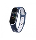 Remienok Smart Band tmavomodrý a biely M4 M5 M6 M