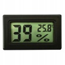 Čierny LCD CO2 teplomer vlhkomer akváriové terárium