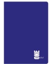 Zápisník A4 96k mriežka JEDNA FARBA Interprint NAVY BLUE