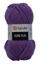 Priadza YarnArt Jeans PLUS, farba 72 Fialová