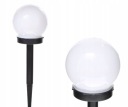 SLNEČNÁ ZÁHRADNÁ LAMPA, GUĽA 10CM, SNÍMAČ SÚMRAK