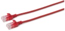 MicroConnect U/UTP CAT6 2M červený, tenký, PVC, 4x2xAWG 30/7 CU, V-UTP602R-S