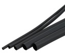 Teplom zmršťovacia bužírka 20mm 1m - čierna - flexibilná - silikón