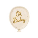 BALÓNOVÉ PAPIEROVÉ TANIERE OH BABY BÉŽOVÁ 22cm 6ks