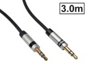 JACK kábel 3,5mm 3P TRS stereo zástrčka-zástrčka SLIM VITALCO 3m