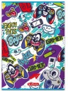 NOTEBOOK A4 32K 3 RIADKY BLACK HERLITZ GRAFFITI WZ 2