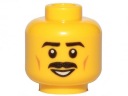 Lego New Head Head Yellow pánske fúzy 3626cpb2054