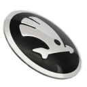 NÁLEPKA ZNAKU LOGO ŠKODA 60 mm ČIERNA