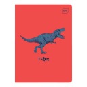 Zápisník A5, 32 štvorcových strán, Dinosaury, interprint