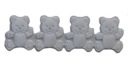 Aplikácie na pásku, biele medvedíky, 0,5 m 0,5 m 50 cm 50 cm